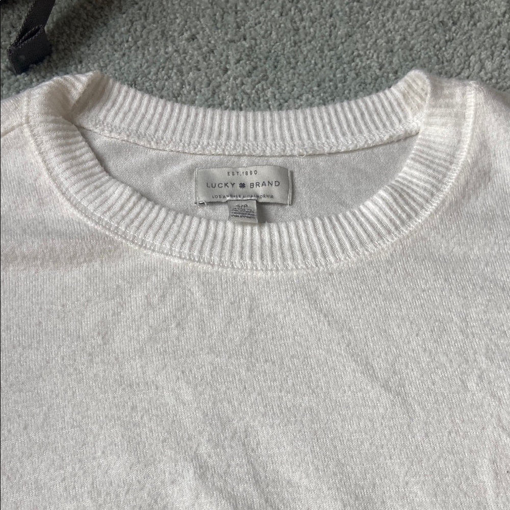 Lucky Brand Ivory Knit Top